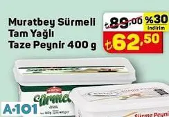 MURATBEY SÜRMELİ TAM YAĞLI BEYAZ PEYNİR MURATBEY SÜRMELİ TAM YAĞLI BEYAZ PEYNİR